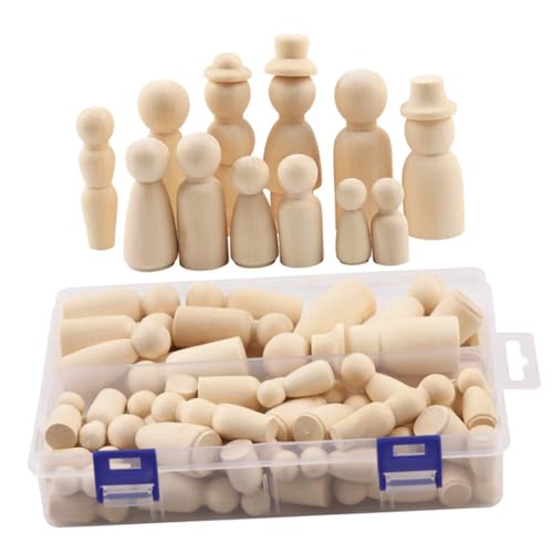 Housoutil 55 Stück Diy Holzfiguren Unbemalte Holzpuppen für Basteln Malen Dekorative Figuren für Kreative Projekte Hochwertige Holzspielzeuge zum Gestalten für Foto Requisiten und Mikro Housoutil 55 Stück Diy Holzfiguren Unbemalte Holzpuppen für Basteln Malen Dekorative Figuren für Kreative Projekte Hochwertige Holzspielzeuge zum Gestalten für Foto Requisiten und Mikro von Housoutil