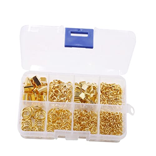 Housoutil 556 Stück Teiliges Schmuckzubehör mit Goldfarbenen Lobster Clips Kettenverschlüssen Offenen und Geschlossenen Sprungringen für DIY Schmuckherstellung Armband Verschlüsse und Housoutil 556 Stück Teiliges Schmuckzubehör mit Goldfarbenen Lobster Clips Kettenverschlüssen Offenen und Geschlossenen Sprungringen für DIY Schmuckherstellung Armband Verschlüsse und von Housoutil