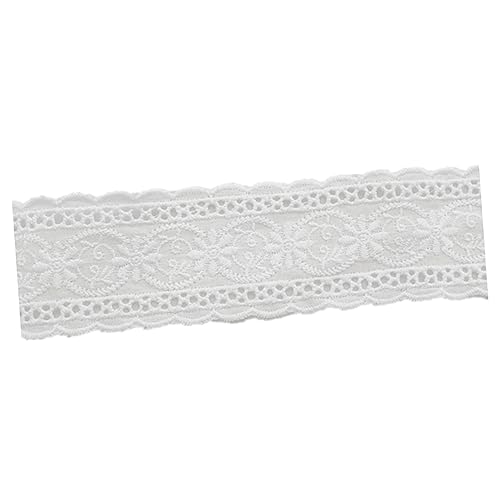 Housoutil 5Stücke DIY Stickspitze Baumwollstoff Spitzenband Bestickte Spitze für Kleidung Bettwäsche und Accessoires Langlebig und Sicher der Anwendung von Housoutil