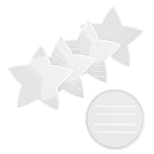 Housoutil 5Stücke Stern Untersetzer Silikonformen Für Epoxidharz Gießen DIY Dekoration Coaster Gießformen Für Bastelprojekte Housoutil 5Stücke Stern Untersetzer Silikonformen Für Epoxidharz Gießen DIY Dekoration Coaster Gießformen Für Bastelprojekte von Housoutil