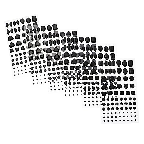 Housoutil 6 Blätter DIY-Diamant-Aufkleber Edelstein-Aufkleber DIY Diamantaufkleber Handgemachte DIY Aufkleber Schmuckaufkleber selber machen kristall aufkleber selber machen Plastik von Housoutil