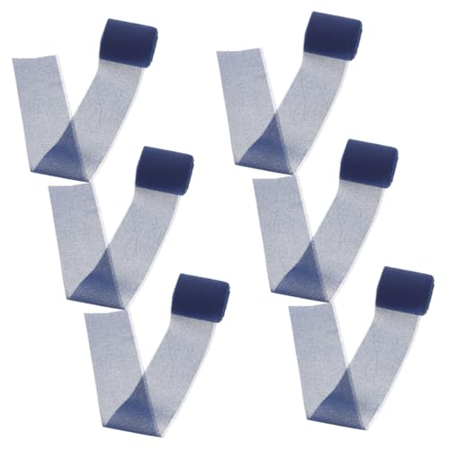 Housoutil 6 Rollen Chiffon Satinband Breit mit Naturfransen Kanten Weiches Seidenband für Geschenkverpackung Hochzeitsdekoration Blumensträuße DIY Basteln Shower Blau Housoutil 6 Rollen Chiffon Satinband Breit mit Naturfransen Kanten Weiches Seidenband für Geschenkverpackung Hochzeitsdekoration Blumensträuße DIY Basteln Shower Blau von Housoutil