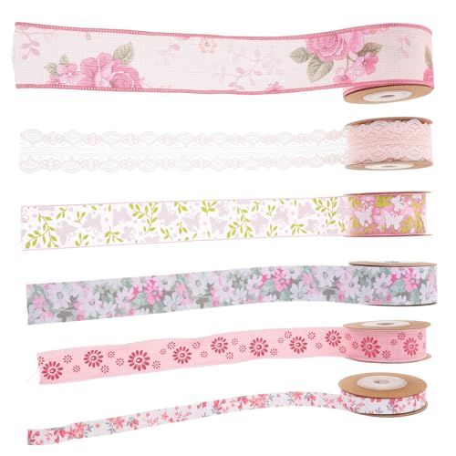 Housoutil 6 Rollen Dekoband Doppelseitiges Blumenmuster für DIY Bastelprojekte Hochwertiges Geschenkband für Feste und Dekoration Vielseitig Einsetzbar für Hochzeiten Geburtstage und Mehr Housoutil 6 Rollen Dekoband Doppelseitiges Blumenmuster für DIY Bastelprojekte Hochwertiges Geschenkband für Feste und Dekoration Vielseitig Einsetzbar für Hochzeiten Geburtstage und Mehr von Housoutil