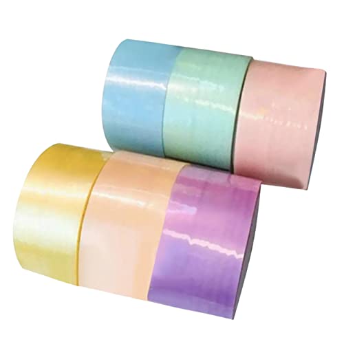 Housoutil 6 Rollen Goo-Ball-Tape Klebeband farbiges Band Kugelband Farbe Dekompressionsband klebrige Bälle mit Stressbändern Farbband farbige Klebebänder Plastik von Housoutil