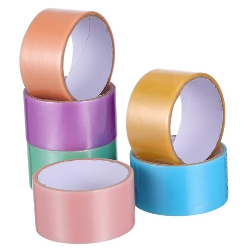 Housoutil 6 Rollen Klebrige Bälle Tape Farben Selbstklebendes Umweltfreundliches Material für Diy Projekte und Entspannende Bastelaktivitäten von Housoutil