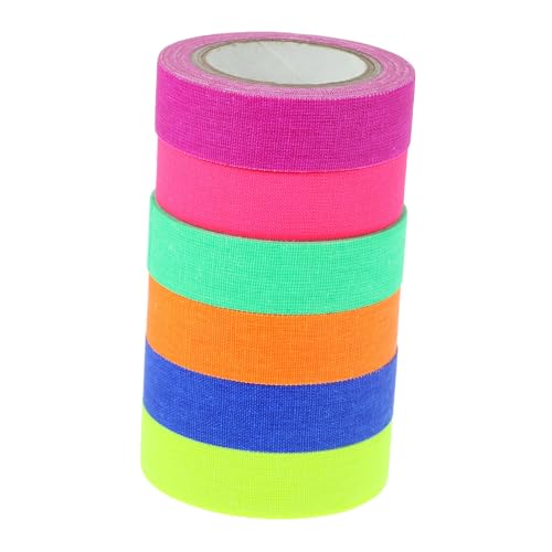 Housoutil 6 Rollen Leuchtendes Band Party Neon-isolierband Klebeband Für Verpackungskartons Led Klebrig Doppelseitiges Klebeband Glühen Farbiges Band Ziehen Um Uv-klebeband Baumwolle Housoutil 6 Rollen Leuchtendes Band Party Neon-isolierband Klebeband Für Verpackungskartons Led Klebrig Doppelseitiges Klebeband Glühen Farbiges Band Ziehen Um Uv-klebeband Baumwolle von Housoutil