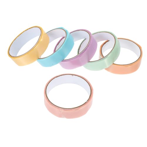 Housoutil 6 Rollen Packband Klar Vinylband Reflektierendes Band Teppichband Farbiges Klebeband Für Das Klassenzimmer Farbband Selbstklebende Klebebänder Klebrig Klebestreifen Housoutil 6 Rollen Packband Klar Vinylband Reflektierendes Band Teppichband Farbiges Klebeband Für Das Klassenzimmer Farbband Selbstklebende Klebebänder Klebrig Klebestreifen von Housoutil