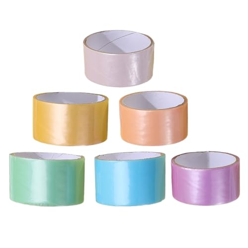 Housoutil 6 Rollen Perle Klebriger Ballband Klebriges Ballband Klebendes Kugelband Klebriges Kugelrollband Dekoratives Klebeband Bastelband Für Farbabdeckband Bopp von Housoutil