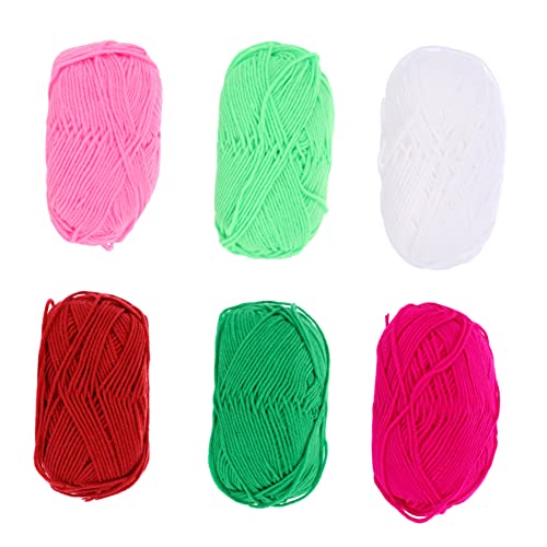 Housoutil 6 Rollen Premium Baumwollgarn Handstrickgarn für Diy Projekte Farben Neon Hellrosa Weich und Hautfreundlich Mützen Schals Decken und Mehr Housoutil 6 Rollen Premium Baumwollgarn Handstrickgarn für Diy Projekte Farben Neon Hellrosa Weich und Hautfreundlich Mützen Schals Decken und Mehr von Housoutil