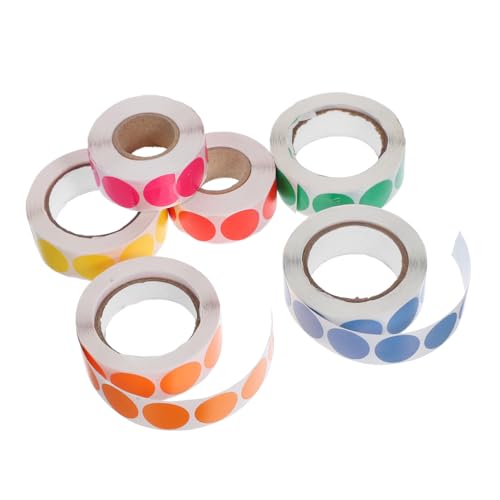 Housoutil 6 Rollen Punktaufkleber Klebstoff für Etiketten bunt fluoreszierend Einfach Aufkleber mit Klebepunkten Geschenkaufkleber Punkte Aufkleberpapier Aufkleber aus beschichtetem Papier Housoutil 6 Rollen Punktaufkleber Klebstoff für Etiketten bunt fluoreszierend Einfach Aufkleber mit Klebepunkten Geschenkaufkleber Punkte Aufkleberpapier Aufkleber aus beschichtetem Papier von Housoutil