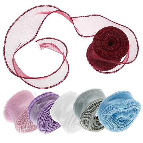 Housoutil 6 Rollen Teiliges Satinband Farben Yards pro Rolle Glattes Geschenkband für Blumensträuße Festliche Geschenkverpackung Bastelband für Dekoration und Tägliche Nutzung Housoutil 6 Rollen Teiliges Satinband Farben Yards pro Rolle Glattes Geschenkband für Blumensträuße Festliche Geschenkverpackung Bastelband für Dekoration und Tägliche Nutzung von Housoutil