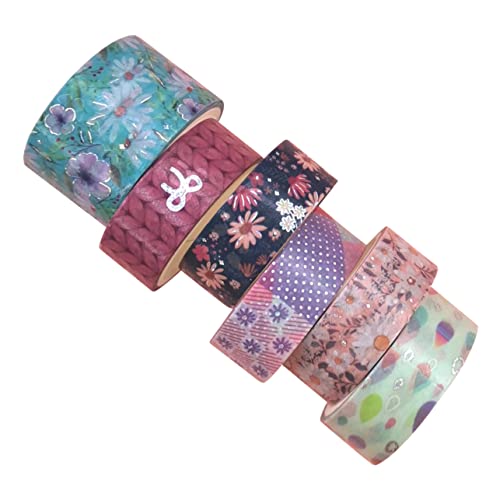 Housoutil 6 Rollen Washi Tape Blumenband Bastelband Basteln Süßes Farbiges Klebeband Dekoratives Klebeband Scrapbook Dekoration Blumen Aufkleberband Washi Papierband Flüsterpapier Housoutil 6 Rollen Washi Tape Blumenband Bastelband Basteln Süßes Farbiges Klebeband Dekoratives Klebeband Scrapbook Dekoration Blumen Aufkleberband Washi Papierband Flüsterpapier von Housoutil