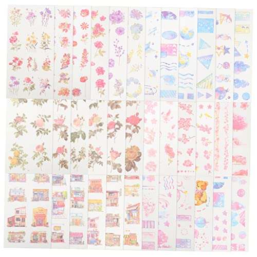 Housoutil 6 Sätze Niedliche Washi Papier Aufkleber Selbstklebende Sticker für Scrapbooking Diy Bastelmaterial und Fotoalben Vielseitig Einsetzbar für Notizbücher und Journaling Housoutil 6 Sätze Niedliche Washi Papier Aufkleber Selbstklebende Sticker für Scrapbooking Diy Bastelmaterial und Fotoalben Vielseitig Einsetzbar für Notizbücher und Journaling von Housoutil