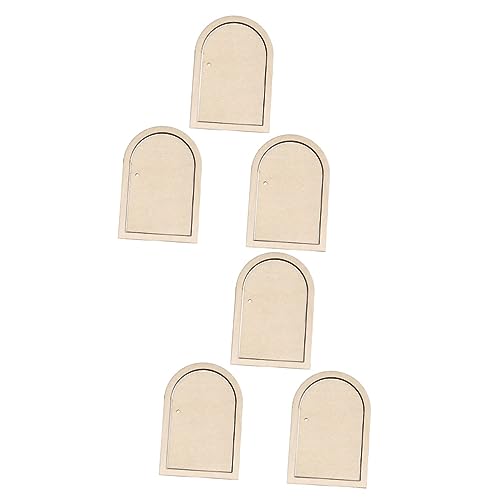Housoutil 6 Sätze Teiliges Diy Holz Puzzle Graffiti Holzchips für Kreative Bastelprojekte Unbemalt für Dekorationen und Kunstwerke von Housoutil