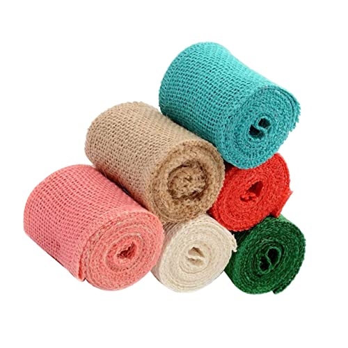Housoutil 6 Stck Teiliges Juteband Rolle Natürlicher Leinenschleifenband Hochwertiges Nähmaterial Umweltfreundlich Vielseitig für Hochzeitsdeko Geschenkverpackung DIY Partygestaltung Housoutil 6 Stck Teiliges Juteband Rolle Natürlicher Leinenschleifenband Hochwertiges Nähmaterial Umweltfreundlich Vielseitig für Hochzeitsdeko Geschenkverpackung DIY Partygestaltung von Housoutil