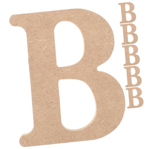 Housoutil 6 Stück Buchstabenverzierungen Wohnkultur Dekorationen Zeremonie Brief Leer Buchstaben Aufleuchten Buchstaben Des Alphabets Zeichen Planke Buchstabenaufkleber Künstlich Zahlen Holz von Housoutil