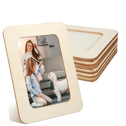 Housoutil 6 Stück Diy Holz Bilderrahmen Unlackierte Fotorahmen Pappelholz Bastelset für Malprojekte und Dekoration für Persönliche Gestaltungen Housoutil 6 Stück Diy Holz Bilderrahmen Unlackierte Fotorahmen Pappelholz Bastelset für Malprojekte und Dekoration für Persönliche Gestaltungen von Housoutil