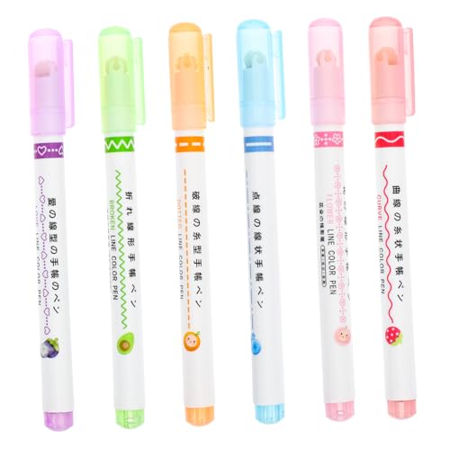 Housoutil 6 Stück Farbige Kurvenstifte Textmarker Schüttgut Markierungen Mark Stifte Markierstift Beachten Kleiner Highlighter Büro Mark Stift Kunstmarkerstift Bunter Filzstift Abs Housoutil 6 Stück Farbige Kurvenstifte Textmarker Schüttgut Markierungen Mark Stifte Markierstift Beachten Kleiner Highlighter Büro Mark Stift Kunstmarkerstift Bunter Filzstift Abs von Housoutil