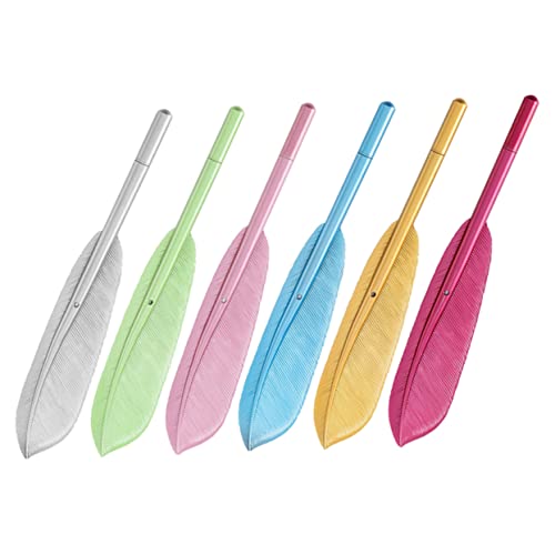 Housoutil 6 Stück Gel Stift gelstifte gel schreibstifte kugelschreiber gel ink pen Schreibutensil Stifte für die Schule Nachfüllungen praktischer Tintenstift Stifte mit Deckel pp von Housoutil