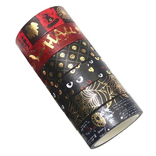 Housoutil 6 Stück Halloween Folienprägung Washi Tape Aufkleber Klebeband für Scrapbooking halloween washi tape halloween dekoration geschenkband papierklebeband selber machen Fotoalbumband Housoutil 6 Stück Halloween Folienprägung Washi Tape Aufkleber Klebeband für Scrapbooking halloween washi tape halloween dekoration geschenkband papierklebeband selber machen Fotoalbumband von Housoutil