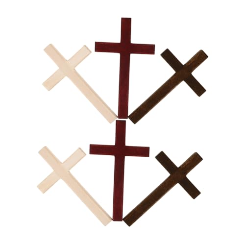 Housoutil 6 Stück Handgefertigte Holzkreuze in Naturtönen Kreuzförmige Gebetsornamente für Zuhause Partydekoration und DIY Religiöse Bastelarbeiten Housoutil 6 Stück Handgefertigte Holzkreuze in Naturtönen Kreuzförmige Gebetsornamente für Zuhause Partydekoration und DIY Religiöse Bastelarbeiten von Housoutil