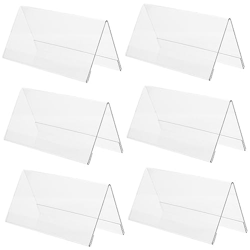 Housoutil 6 Stück Konferenztischkarten Inhaber Staffeleien zum Ausstellen Desktop-Plattenständer Spitze digital Post acrylständer acrylschild bürogadges Acryl-Rohlinge Hochzeitsschildständer Housoutil 6 Stück Konferenztischkarten Inhaber Staffeleien zum Ausstellen Desktop-Plattenständer Spitze digital Post acrylständer acrylschild bürogadges Acryl-Rohlinge Hochzeitsschildständer von Housoutil