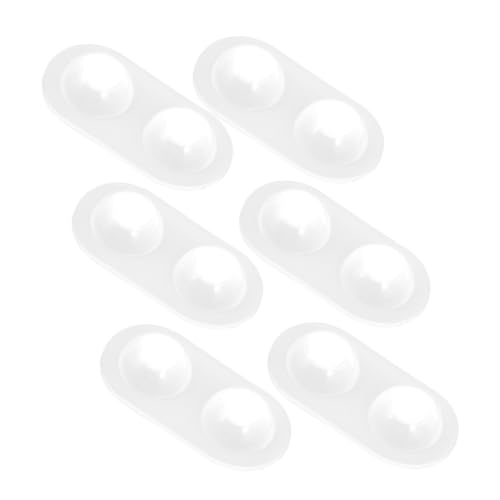 Housoutil 6 Stück Kristallkleberpuppenaugenform Herstellung Ton für Giessform Silikon Augapfel-Silikonform Augapfelformen Silikon Silikonformen selber machen Gussform Kieselgel Weiß von Housoutil