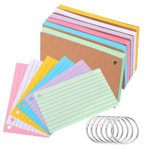 Housoutil 6 Stück Loseblatt-Kreisbuch gestanzt gebunden Karteikarten mit Ring regiert Lernkarten blinken Karteikarten Karteikarten liniert linierte Notizkarten College -Vorräte Papier Housoutil 6 Stück Loseblatt-Kreisbuch gestanzt gebunden Karteikarten mit Ring regiert Lernkarten blinken Karteikarten Karteikarten liniert linierte Notizkarten College -Vorräte Papier von Housoutil