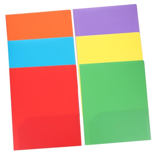 Housoutil 6 Stück Mappe ordner Schulorganisation für zu Hause Präsentationsbinder Trapper-Keeper Binder-Organisation Hefter mit Plastikhüllen Präsentationsbuch von Housoutil