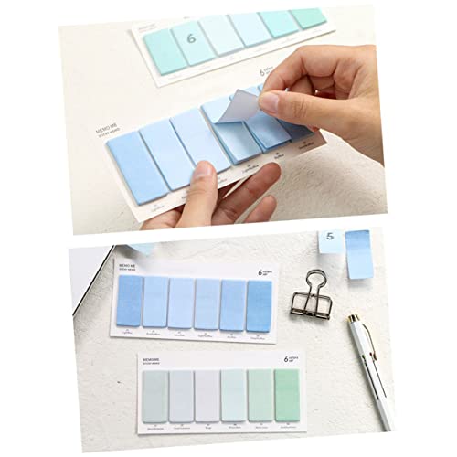 Housoutil 6 Stück Mini Notizaufkleber Praktische Memo Sticker Farben Gelbe Weiß Grün Wasser Licht Zwiebel Rot Rot für Zuhause Büro und Schule für Plan Notizen und Erinnerungen von Housoutil