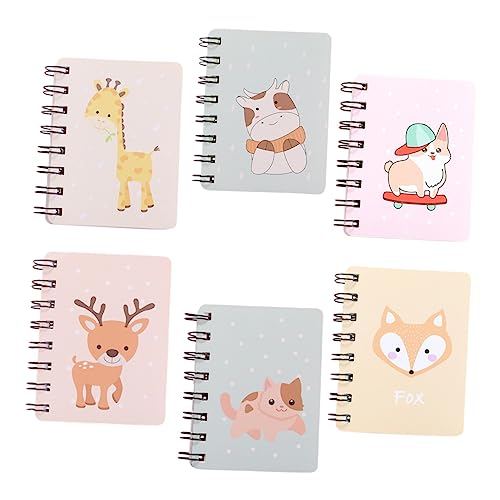 Housoutil 6 Stück Mini Notizblöcke Tragbare Cartoon Memo Pads für Büro und Schule Multifunktionale Planer Zufällige Designs für Notizen und Skizzen Housoutil 6 Stück Mini Notizblöcke Tragbare Cartoon Memo Pads für Büro und Schule Multifunktionale Planer Zufällige Designs für Notizen und Skizzen von Housoutil