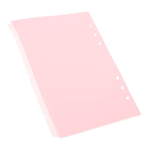 Housoutil 6 Stück Notizbuchteiler Abnehmbar Trennwände Für 3 Ringbücher Ordnertrenner Trennwände Für Aktenordner Hefter Mit Trennwänden Trennwände Für Ordner Notizbuch Binder Schule Rosa Pp von Housoutil