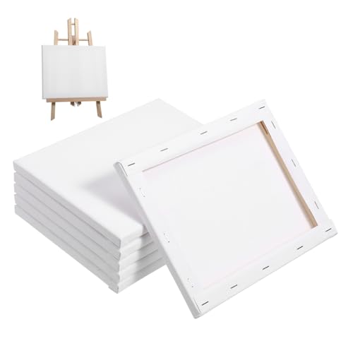 Housoutil 6 Stück Öl - -Rahmenset bemalen leer Leinwandplatte große Künstlerleinwände zum Malen kleine quadratische Maltafel Ölgemäldetafel Stoff Weiß Housoutil 6 Stück Öl - -Rahmenset bemalen leer Leinwandplatte große Künstlerleinwände zum Malen kleine quadratische Maltafel Ölgemäldetafel Stoff Weiß von Housoutil