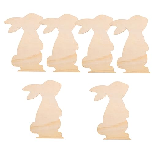 Housoutil 6 Stück Osterhasen Holzscheiben zum Bemalen Unfertige DIY Holzplatten für Osterdekoration und Bastelarbeiten für Erwachsene Kreativität und Emotionalen Bindung Housoutil 6 Stück Osterhasen Holzscheiben zum Bemalen Unfertige DIY Holzplatten für Osterdekoration und Bastelarbeiten für Erwachsene Kreativität und Emotionalen Bindung von Housoutil