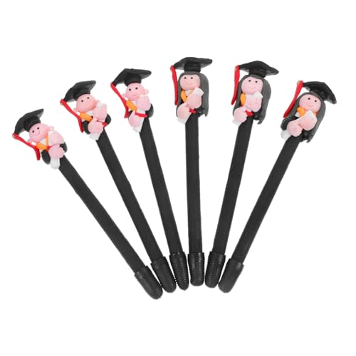 Housoutil 6 Stück Soft Ceramic Pen Doktorandenstudent Serie Doktoranden schreiben Stifte Ton für süße Stifte mehrere farbig süße Kugelschreiber Bunte Kugelschreiber Black Zufällige Farbe Housoutil 6 Stück Soft Ceramic Pen Doktorandenstudent Serie Doktoranden schreiben Stifte Ton für süße Stifte mehrere farbig süße Kugelschreiber Bunte Kugelschreiber Black Zufällige Farbe von Housoutil