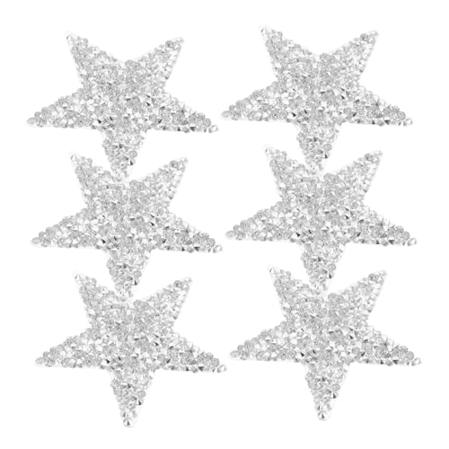 Housoutil 6 Stück Strass Bügelbilder Stern Funkelnde DIY Applikationen für Kleidung und Leder Selbstklebende Patches mit Langlebigen Kristallen für Party Festival und Textilveredelung Housoutil 6 Stück Strass Bügelbilder Stern Funkelnde DIY Applikationen für Kleidung und Leder Selbstklebende Patches mit Langlebigen Kristallen für Party Festival und Textilveredelung von Housoutil