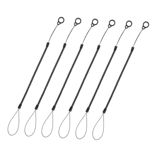 Housoutil 6 Stück Stylus-kabel Trageband Für Tauchkameras Bleistift-lanyard Stifthalterriemen Tablet-gurt Stylus-lanyard Für Bemerkenswertes Stiftkette Für Klemmbrett Spannte Black Plastik von Housoutil