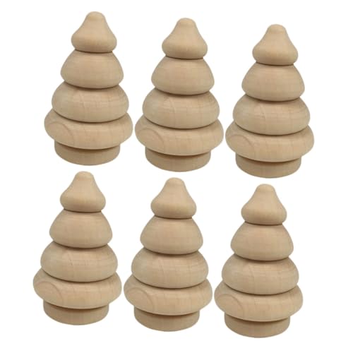 Housoutil 6 Stück Teiliges Diy Holz Weihnachtsbaum Ornament Handgemachte Weihnachtsdekoration für Bastelprojekte für Zuhause Büro und Festlichkeiten Housoutil 6 Stück Teiliges Diy Holz Weihnachtsbaum Ornament Handgemachte Weihnachtsdekoration für Bastelprojekte für Zuhause Büro und Festlichkeiten von Housoutil
