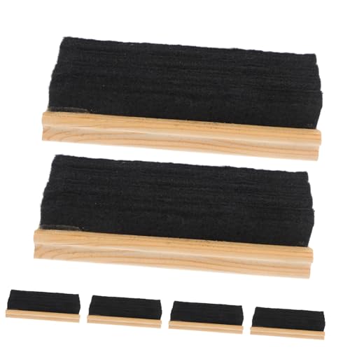 Housoutil 6 Stück Teiliges Holz Filz Tafellöscher Leicht und Tragbar für Schule und Büro mit Robustem Holzgriff für Effektive von Kreidetafeln und Whiteboards von Housoutil