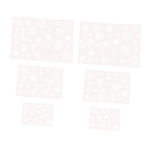 Housoutil 6 Stück Teiliges Schneeflocken Schabletten Verschiedene DIY Malvorlagen für Weihnachtsdekoration Scrapbooking Bastelprojekte Geeignet für Erwachsene von Housoutil