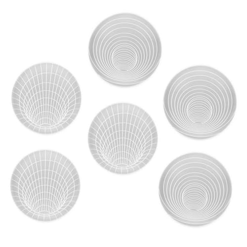 Housoutil 6 Stück Teiliges Silikon Untersetzer Mold Diy Geometrische Cup Mats Gießformen Flexibles Silikon für Bastelprojekte Anfänger und Hobbybastler von Housoutil