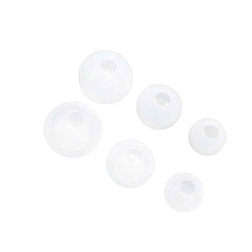 Housoutil 6 Stück Teiliges Silikonform Rund für Diy Kunsthandwerk Epoxidharz Gießform Spiegelpolieren Kristallanhänger für Besondere Resin Projekte von Housoutil