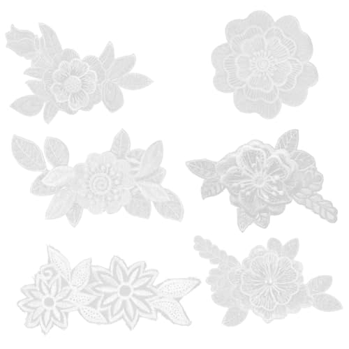 Housoutil 6 Stück Teiliges Weiße Spitzenstickerei Blumen Patches zum Aufnähen Applikationen für DIY Kleidung Langlebige Handgefertigte Nähdekoration für Kleider Jeans und Bastelbedarf Housoutil 6 Stück Teiliges Weiße Spitzenstickerei Blumen Patches zum Aufnähen Applikationen für DIY Kleidung Langlebige Handgefertigte Nähdekoration für Kleider Jeans und Bastelbedarf von Housoutil
