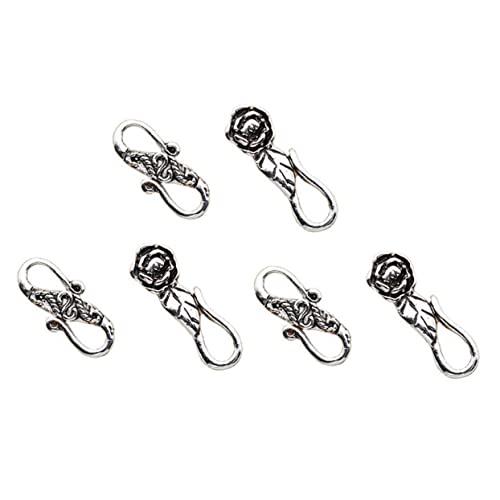 Housoutil 6 Stück Teiliges Zubehörset für Diy Schmuck Silber Clips und Kristallperlen mit S Haken Verschlüssen für Armbänder und für Kreative Schmuckherstellung Housoutil 6 Stück Teiliges Zubehörset für Diy Schmuck Silber Clips und Kristallperlen mit S Haken Verschlüssen für Armbänder und für Kreative Schmuckherstellung von Housoutil