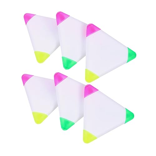 Housoutil 6 Stück Text marker Farb stift bunt dreieckig Highlighter pastell Markierungen für süße Stifte hoch bürstchen matebrush Bürste Textmarker Fluoreszenzmarker Plastik Colorful Housoutil 6 Stück Text marker Farb stift bunt dreieckig Highlighter pastell Markierungen für süße Stifte hoch bürstchen matebrush Bürste Textmarker Fluoreszenzmarker Plastik Colorful von Housoutil