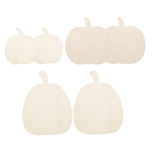 Housoutil 6 Stück Unlackierte Holzscheiben Kürbis für Halloween Dekoration DIY Bastelornamente Holz zum Bemalen für Bastelprojekte und Feste Housoutil 6 Stück Unlackierte Holzscheiben Kürbis für Halloween Dekoration DIY Bastelornamente Holz zum Bemalen für Bastelprojekte und Feste von Housoutil
