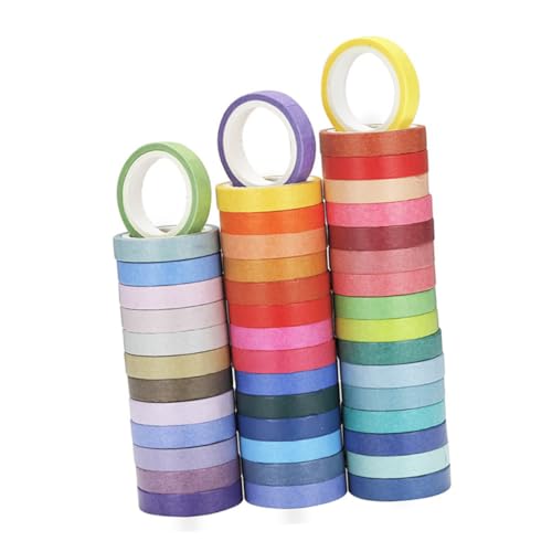 Housoutil 60 Rollen Klebeband Dekorative Bänder Gummiertes Papierband Wickelband Klebrig Farbig Bastelband Handkontoband Klebstoff Schreibwaren Frisches Banddekor Japanisches Papier Colorful Housoutil 60 Rollen Klebeband Dekorative Bänder Gummiertes Papierband Wickelband Klebrig Farbig Bastelband Handkontoband Klebstoff Schreibwaren Frisches Banddekor Japanisches Papier Colorful von Housoutil