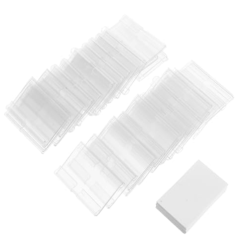 Housoutil 60 Sets transparente Kunststoff-Etiketten-Clips für Körbe, Aufbewahrungskörbe, transparente Waren-Display-Clips für Einzelhandel und Supermarkt, robust und vielseitig Housoutil 60 Sets transparente Kunststoff-Etiketten-Clips für Körbe, Aufbewahrungskörbe, transparente Waren-Display-Clips für Einzelhandel und Supermarkt, robust und vielseitig von Housoutil