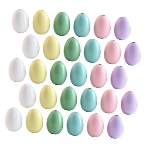 Housoutil 60 Stück DIY Holzperlen Charms Girlande DIY Zubehör Raggedy Arty Vine Ornament Charms Girlanden Herstellungs Kits The Clay Knot Decor Lose Für von Housoutil