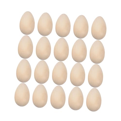 Housoutil 60 Stück Eier Aus Holz Verschachtelung Gesprenkelt Mini Party-ei-dekorationen Spielzeugeier Zum Bemalen Falsche Eier Dekorateur Eierdekorationen Für Den Desktop Kreatives Ei von Housoutil